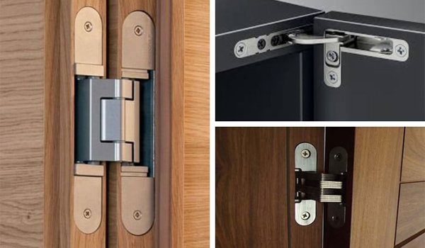 Hiện nay có rất nhiều loại bản lề với nhiều kiểu thiết kế khác nhau