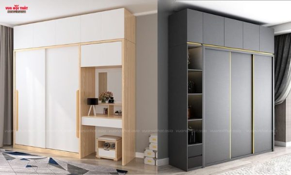 Các mẫu tủ quần áo cửa lùa bán chạy giá rẻ được ưa chuộng hiện nay