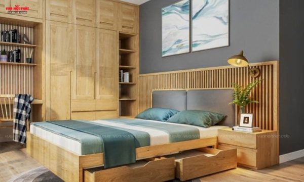 Mẫu Tủ quần áo gỗ sồi bán chạy giá rẻ tại TPHCM