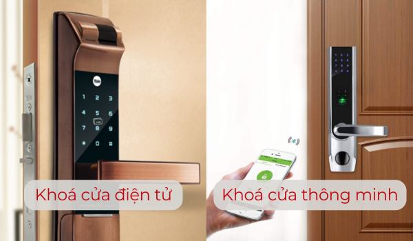 Phân biệt khóa cửa điện tử với khóa cửa thông minh