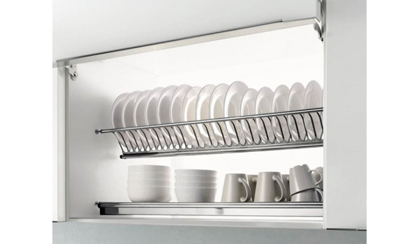 Giá bát cố định là dạng giá bát được lắp cố định bên trong tủ bếp trên