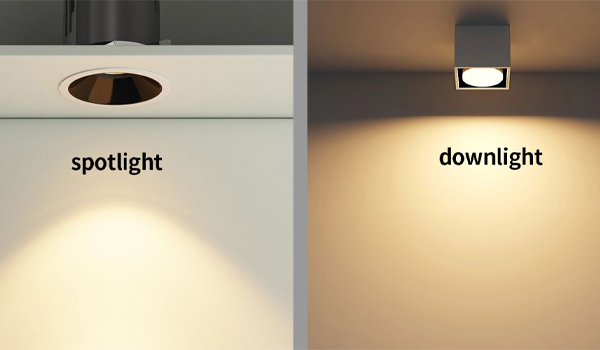 Sự khác biệt giữa đèn Downlight và Spotlight