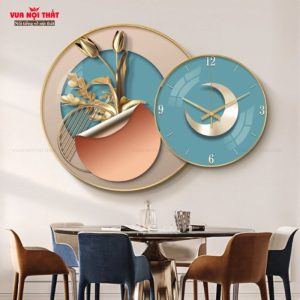 Tranh treo tường kết hợp đồng hồ hiện đại chất lượng cao TT92
