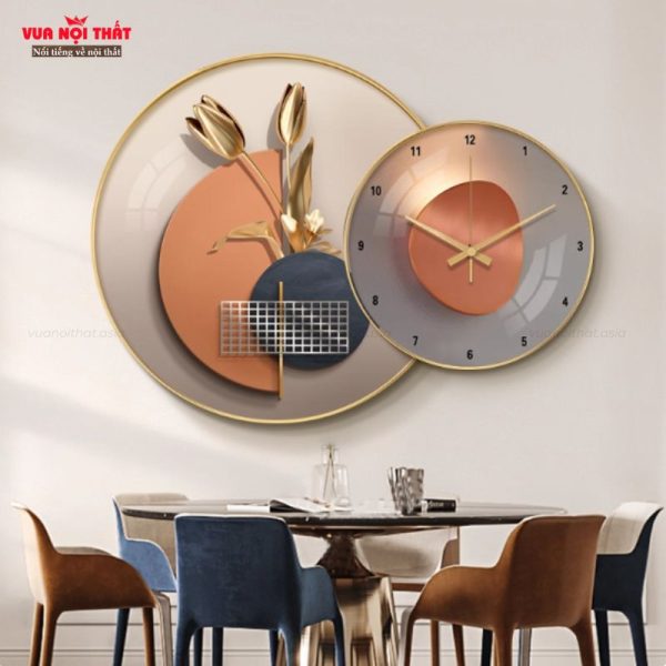 Đặc điểm nổi bật của tranh decor tường kết hợp đồng hồ độc đáo