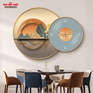 Tranh treo tường kết hợp đồng hồ đẹp TT92 - Mẫu B