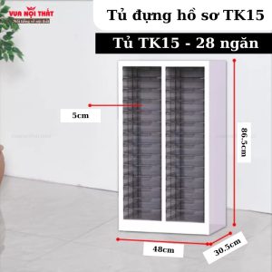 Tủ đựng hồ sơ, tài liệu TK15 có đa dạng kích thước ngăn để khách hàng lựa chọn
