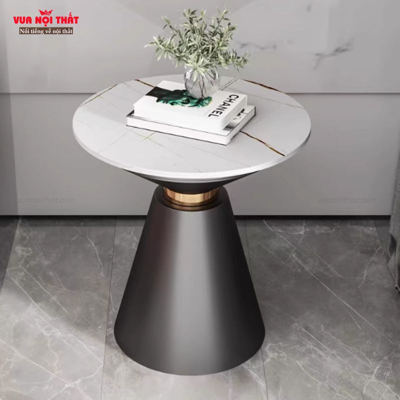 Bàn cạnh sofa nhập khẩu cao cấp BSF106 với thiết kế chân trụ độc đáo