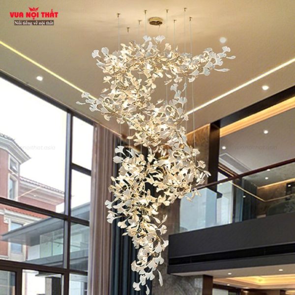 Đèn chùm thả cầu thang nhập khẩu cao cấp DTT81