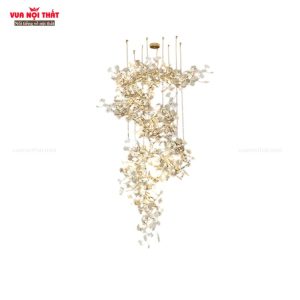 Đèn chùm thả cầu thang DTT81 có đa dạng kích thước phù hợp với mọi không gian