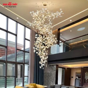 Đặc điểm của đèn chùm thả cầu thang sang trọng DTT81