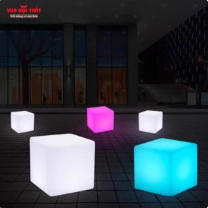 Ghế ngồi phát sáng hình khối nhiều màu nhập khẩu cao cấp BGNT12