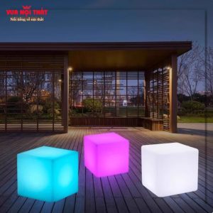 Ghế ngồi phát sáng hình khối nhiều màu BGNT12