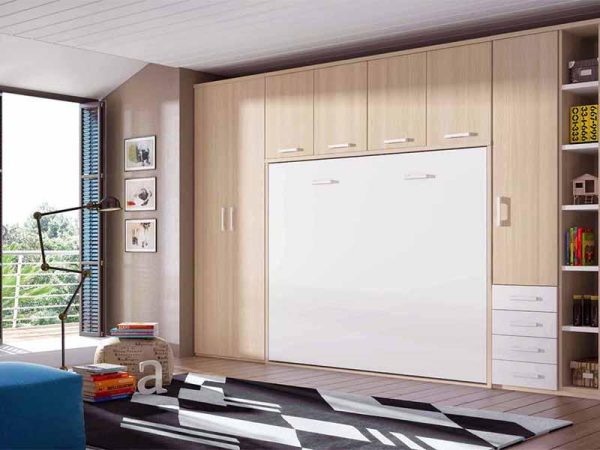 Giường gấp thông minh kết hợp tủ quần áo