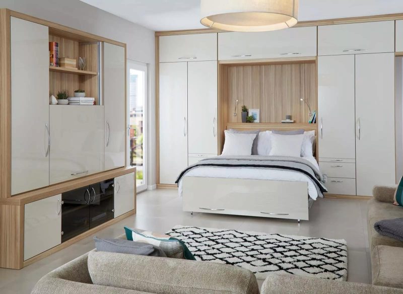 Giường gấp thông minh kết hợp tủ quần áo