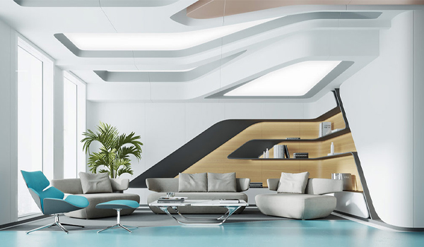 Bảng màu đặc trưng của phong cách Futurist chủ yếu là trắng, đen, xám, bạc