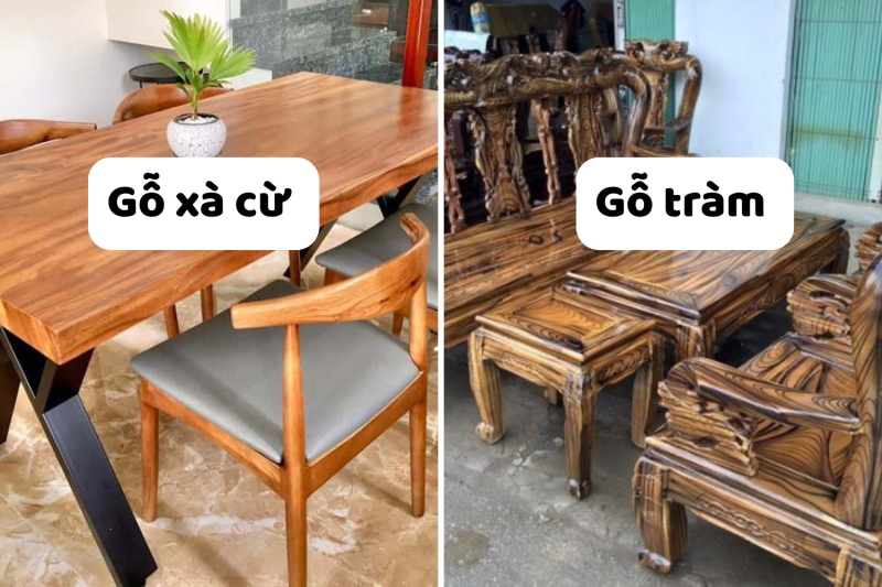 So sánh gỗ Xà Cừ và Gỗ Tràm