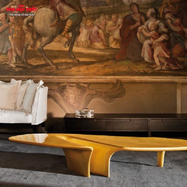 Bàn cafe hình thác nước ấn tượng BSF110 được làm từ composite cao cấp