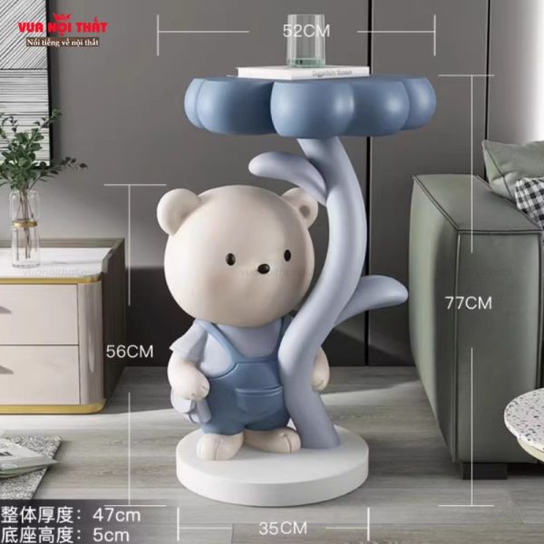 Đặc điểm nổi bật của bàn cạnh sofa hình gấu đáng yêu TTT162