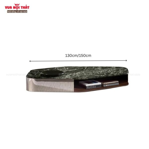 Bàn sofa mặt đá tự nhiên cao cấp BSF112 có hai kích thước phổ biến là 130cm và 150cm