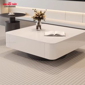 Bàn sofa mặt đá vuông sang trọng nhập khẩu BSF113 tạo điểm nhấn ấn tượng cho không gian