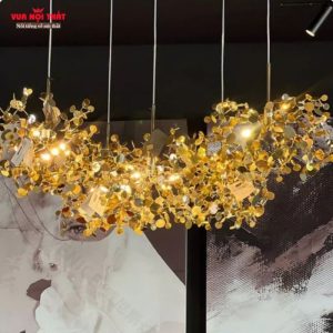 Đèn chùm thả bàn ăn và quầy bar nhập khẩu cao cấp DTT82 giúp không gian thêm ấm cúng