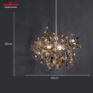 Đèn chùm thả phòng ăn giá rẻ DTT82 có kích thước nhỏ gọn phù hợp mọi không gian