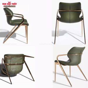 Ghế ăn bọc da chân kim loại hiện đại sang trọng GA12 tạo điểm nhấn cho không gian