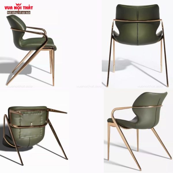Ghế ăn bọc da chân kim loại hiện đại sang trọng GA12 tạo điểm nhấn cho không gian