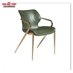 Ghế ăn bọc da chân kim loại cao cấp GA12