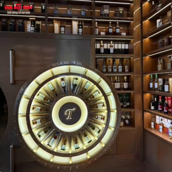 Đặc điểm nổi bật của giá đựng rượu hình bánh xe PKTT23