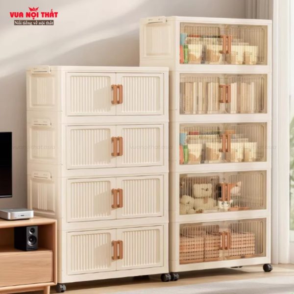 Đặc điểm của tủ đựng đồ gấp gọn bằng nhựa GD51