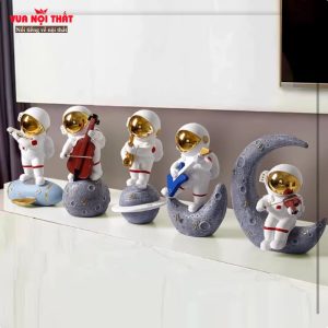 Bộ 5 tượng phi hành gia decor bàn PKTT24