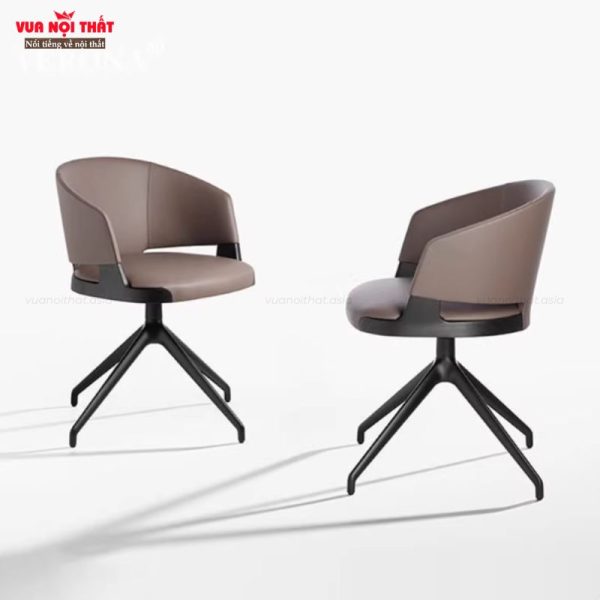 Ghế văn phòng bọc da nhập khẩu cao cấp GVP04 bọc da thật sang trọng