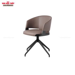 Ghế văn phòng bọc da hiện đại GVP04 được làm bằng khung gỗ tần bì cao cấp