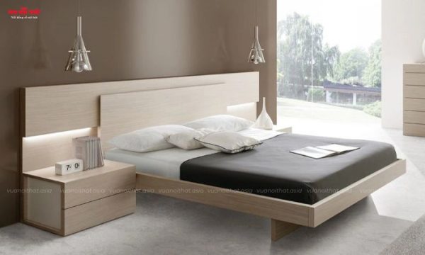 Giường bay với thiết kế không chân lơ lửng trên không