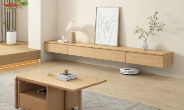 Kệ tivi treo tường góp phần tăng giá trị thẩm mỹ cho không gian