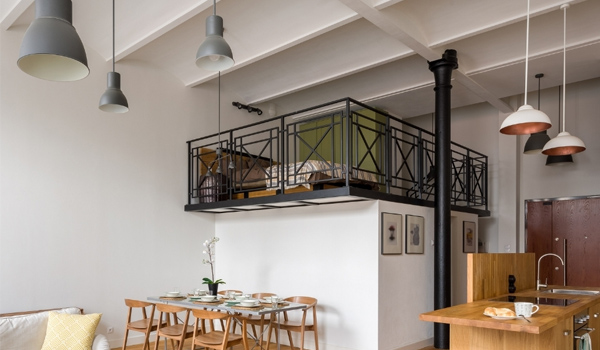 Chiều cao thông thuỷ của tầng lửng thường từ 2.2m - 2.8m