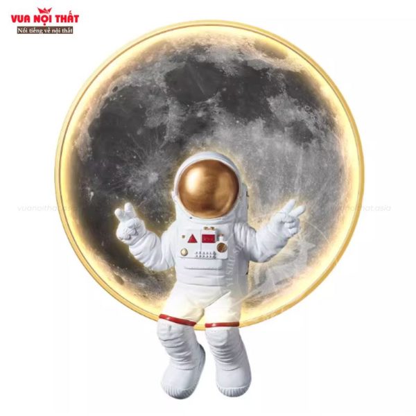 Tranh đèn decor phi hành gia và mặt trăng TT94 có đa dạng kích thước