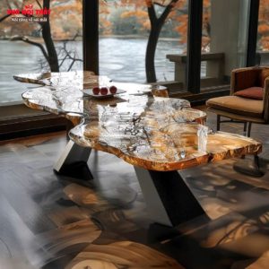 Bàn giúp không gian trở nên thoáng đãng, rộng rãi và đầy tính nghệ thuật