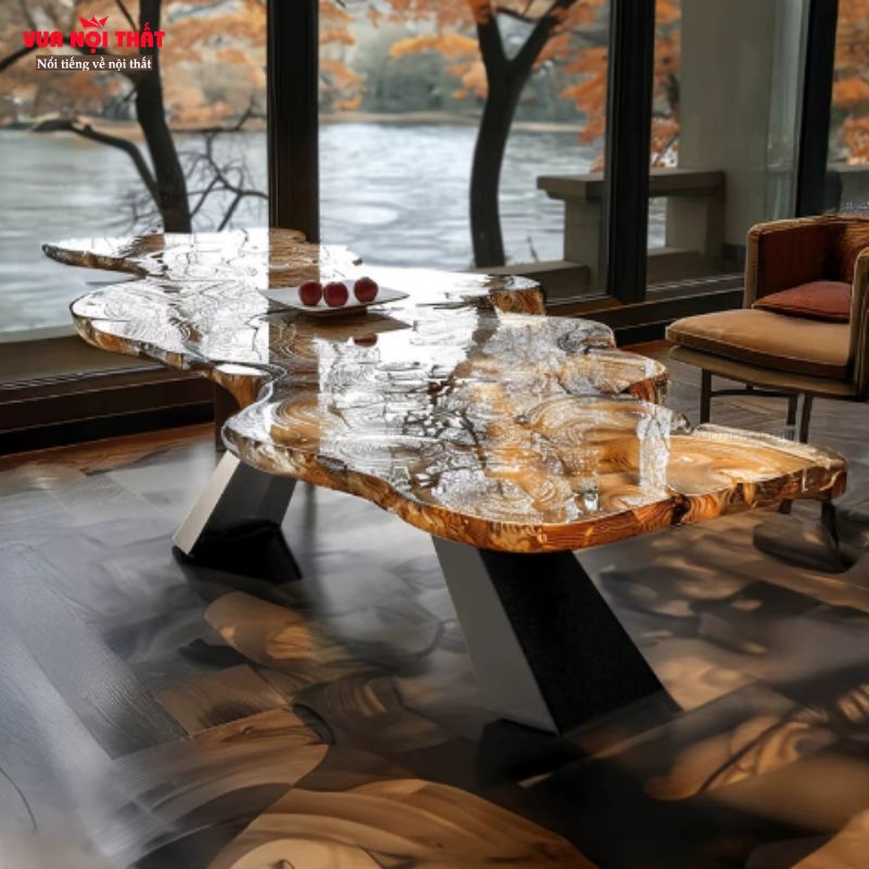 Bàn giúp không gian trở nên thoáng đãng, rộng rãi và đầy tính nghệ thuật