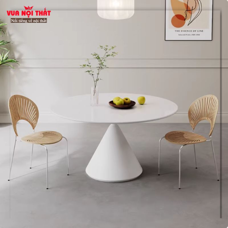 Bàn sofa tròn đế đồng hồ cát BSF115