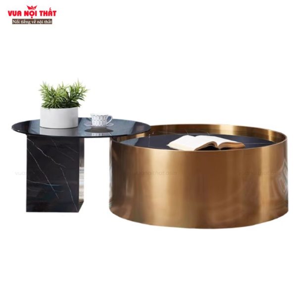 Đặc điểm nổi bật của bộ 2 bàn sofa tròn sang trọng BSF116 nhập khẩu chất lượng cao