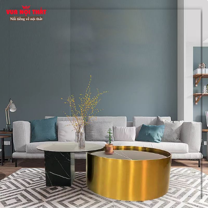 Bộ 2 bàn sofa tròn độc đáo BSF116