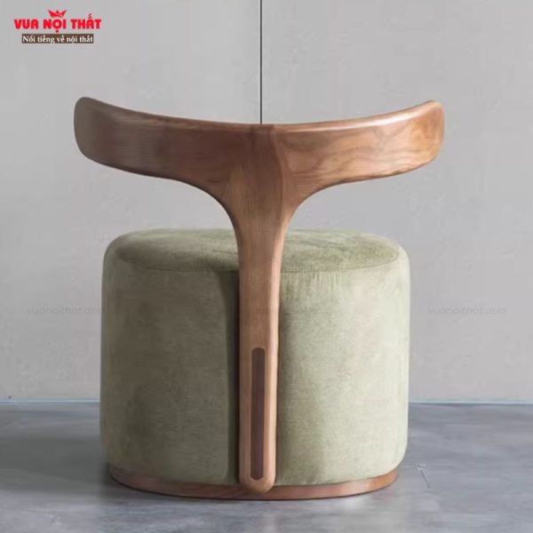 Ghế đẩu có tựa lưng mà mẫu ghế ngồi dáng thấp với phần khung làm bằng gỗ cao cấp