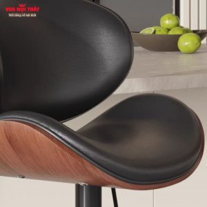 Ghế bar có lưng tựa được làm từ sắt sơn tĩnh điện cao cấp