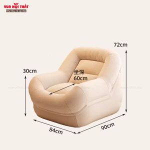 Kích thước của ghế sofa đơn thư giãn hiện đại GL72