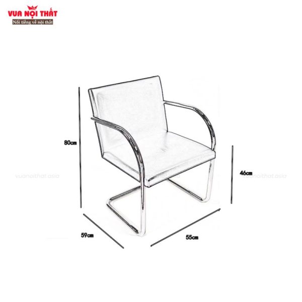 Ghế văn phòng chân quỳ hiện đại GVP06 có kích thước nhỏ gọn