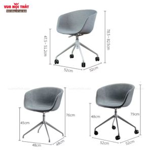 Ghế văn phòng chân xoay hiện đại GVP05 có nhiều kích thước