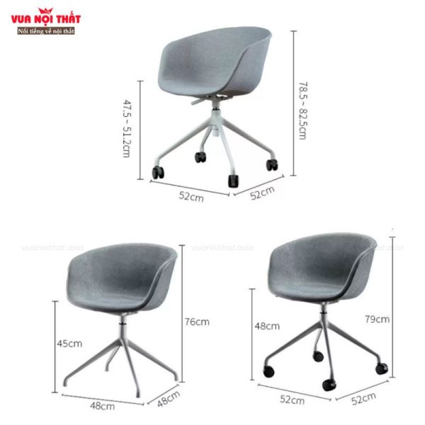 Ghế văn phòng chân xoay hiện đại GVP05 có nhiều kích thước