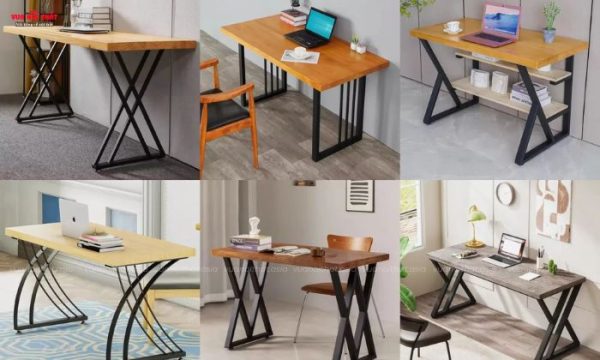 Mẫu Bàn làm việc chân sắt bán chạy giá rẻ tại TPHCM